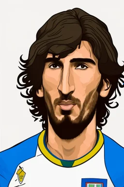 Sandro Tonali Italian soccer player cartoon 2d