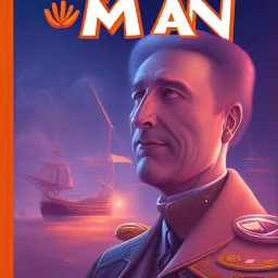 grand scam man with bigger plans, book cover illustration art