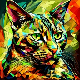 Abstract cat