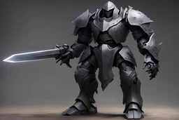 Shadow Golem knight battle armour suit