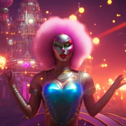 cosmic woman,highly detailed, hyper-detailed, beautifully color-coded, insane details, city scape ,Ultra realistic mad max scene. clown man, color smoke fog, waist up view, Wes Anderson style, happy, highly detailed, concept art, unreal engine 5, god rays, ray tracing, RTX, lumen lighting, ultra detail, volumetric lighting, 3d, finely drawn, high definition, high resolution.