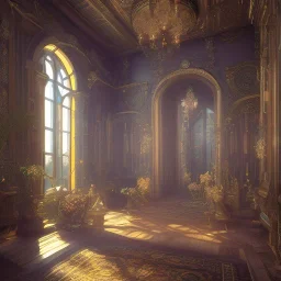 The magic king standing in his palace, mysterious, soft lighting, unreal engine 5 volumetric lighting, intricate details, realistic style, 8k resolution