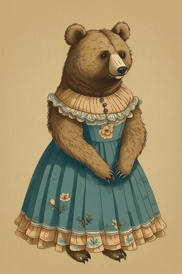 bear in dress