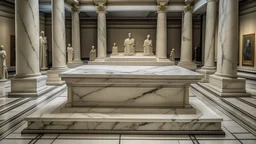 Marble altar at the National Archaeological Museum of Athens