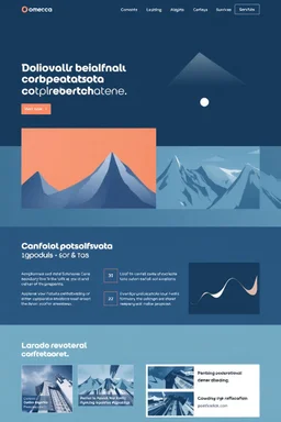 omecca.ca style graphic design layout