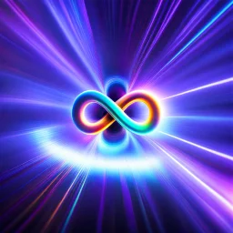 infinity symbol brightly coloured ∞ moving at warp speed, colours from infinity flowing through image with speed, DSLR with a 80mm lens, set to f/16 and a slow shutter speed of 1/15s, striking, chiaroscuro, dramatic, captivating, powerful, fantasy, beautiful, octane render, 16k post-production, artstation: award-winning: atmospheric: commanding: fantastical: clarity: ultra quality: striking: brilliance: stunning colors: amazing depth; lens: f/11, 35mm