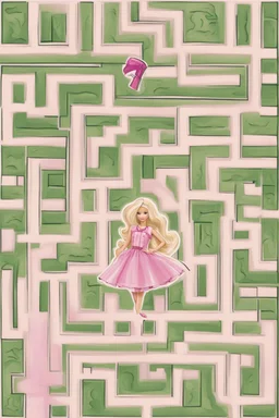 a fun barbie maze