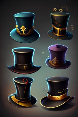 Icons of a Magic Top Hat