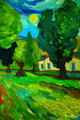 el parque independencia de rosario al estilo van gohg