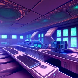 interior of a galactic ship, command center, 128K, hyperdetailed, intricate