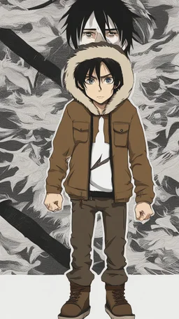 Eren Yeager pattern for snowboard