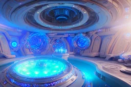 white and blue crystal galactic ambiance cinema4d scifi futuristic tunnelfield pools lighting sky, full of details, smooth, bright sunshine，soft light atmosphere, light effect，vaporwave colorful, concept art, smooth, extremely sharp detail, finely tuned detail, ultra high definition, 8 k, unreal engine 5, ultra sharp focus