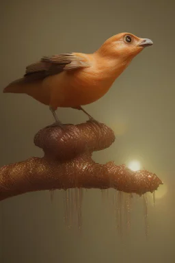 Bird made of honey