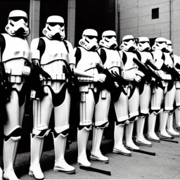 galactic empire stormtroopers, war, US Marines, New York City 1940s