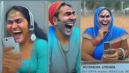 indian lady slams hanging up phone while laughing at the fake russian man