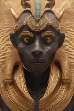 Anunnaki black male African Egyptian alien, cracks in the voodoo head, wicked, eyes, Elephant, 8k, finely detailed, photo realistic, tiger turquoise skull head gold dragon helmet space alien silver surfer skeleton gold Olmec silver crown silver eyes, big wave tsunami