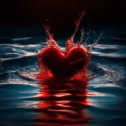 electric heart red water