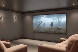 a dedicated home cinema room