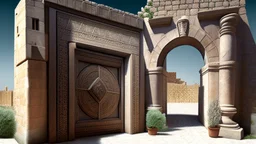 Large square Phoenician gate