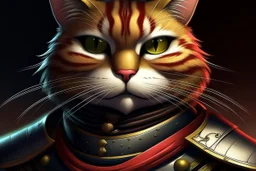 Samurai Cat perfect faced (((I'm the style of Mark E. Rogers))), hyperrealism, digital painting of an animation character, character illustration, glen keane, lisa keane, realistic, disney style character, detailed, digital art, 4k, ultra hd, beautiful d&d character portrait, colorful fantasy, detailed, realistic face, digital portrait, intricate armor, fiverr dnd character, wlop, stanley artgerm lau, ilya kuvshinov, artstation, hd, octane render, hyperrealism