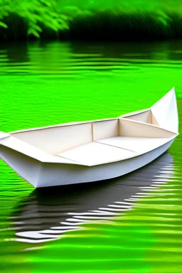 A paper boat guarding the river