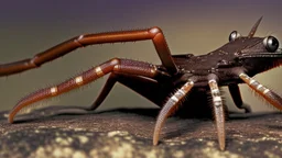 a national geographic style photograph of a bat lizard spider hybrid 4 wings and 4 legs