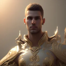 The supreme male magic god, mysterious, soft lighting, unreal engine 5 volumetric lighting, intricate details, realistic style, 8k resolution