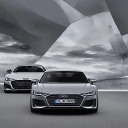 audi car 2022 front black background