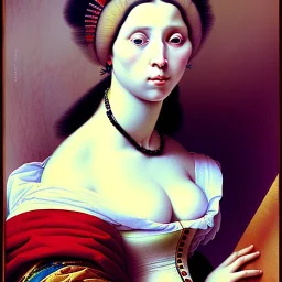 watercolor Portrait of a woman beautiful voluptous 17th century by Jean Auguste Dominique Ingres 8k