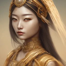 a wonderfull japanese woman, curves, indigenous clothing, silver long hair, hair covering one eye, ultradetailed fine art photo of a indian weet face portrait, 8 mm lens, golden ratio composition, detailed face, studio photography, very detailed,masterpiece, artstation, 8 k, highly coherent