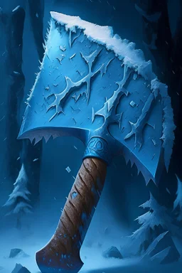 A bluish big axe named Winter's Bite
