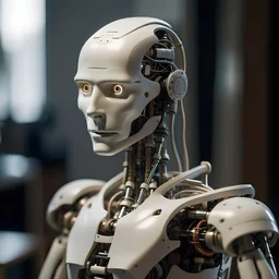 imagina la IA en robots humanoides que lograron obtener la singularidad en un aula enseñando redes neuronales a humanos