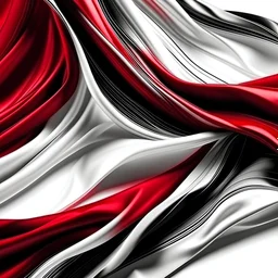 White background, Romance, silk fabric texture red and black, wavy lines, a pinch of red