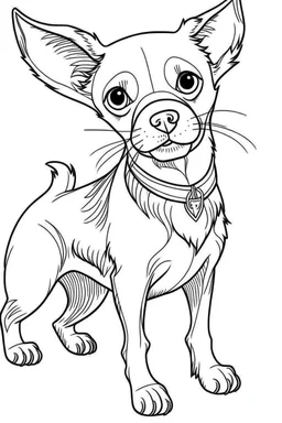 outline art for Dogs coloring pages with sitch, white background, Sketch style, full body, only use outline, dementia patients style, clean line art, white background, no shadows and clear and well outlined.