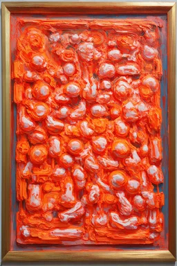 coronal mass injections; lowbrow; in the style of Philip Guston
