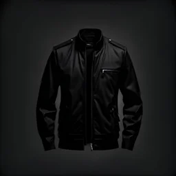 simple black jacket, black background