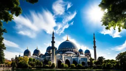 desktop wallpaper, Blue Mosque, Basilica Cistern & Hagia Sophia,blue sky nice clouds,