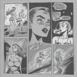 A handdrawn comic book page