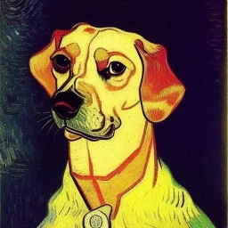 retrato de un perro por Vincent van Gogh