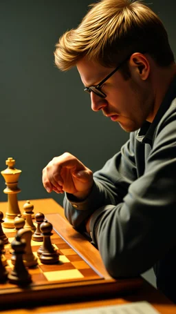 Dingus Carlsen playing chess