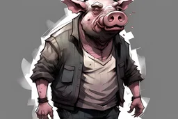 a lot of people know something they're not telling. lingering states of crushing anxiety & fear & depression. punctuated by passing moments as comfy af. anthropomorphic pig man