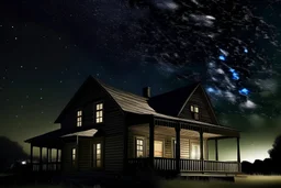 Haus untersternenhimmel