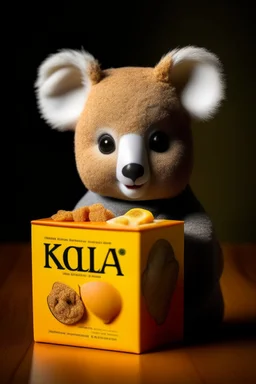 koala flavored cereal box