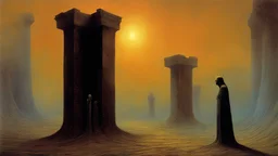 pillars of purgatory Zdzisław Beksiński