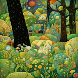 beautiful spring patchwork in the style of Raymond Briggs, Laurel Burch, Randolph Caldecott, Picasso. Modifiers: extremely detailed fantasy oil on canvas very attractive imperial colors fantastic view 4K 3D focused