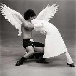 [photo from collection gilman and gonzalez-FALLA] Jacob wrestling with angel