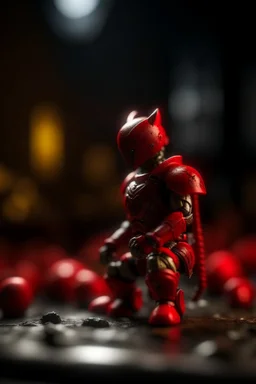 Red (Hearts - Warrior Creatures)::,shot on Hasselblad h6d-400c, zeiss prime lens, bokeh like f/0.8, tilt-shift lens 8k, high detail, smooth render, down-light, unreal engine, prize winning