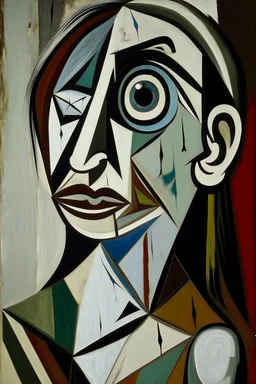 picasso huilende vrouw abstract schilderrrij