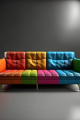 ikea sofa that is modern and hip . realistic and high quality fit all the sofa in the view colorful