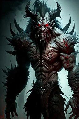 humanoid monster demon brutal beast warrior